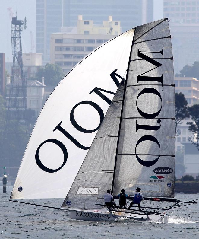 New 18s team have their first race on Mojo Wine - 2015 18ft Skiffs R. Watt Memorial Trophy © Frank Quealey /Australian 18 Footers League http://www.18footers.com.au